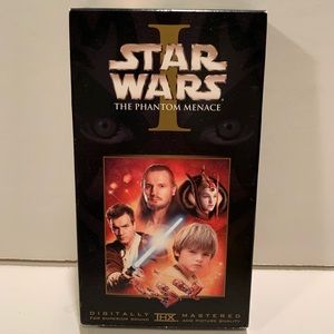 VINTAGE STAR WARS: THE PHANTOM MENACE VHS TAPE.